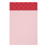 Red Damask Stationery Design