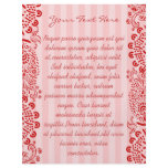 Red Damask Striped Swirled Flyer