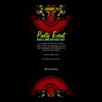 RED DARK FANTASY Party Poster posters