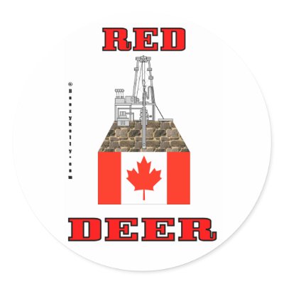 Red Deer, Canada, Oil Rig Sticker by boozykelly