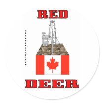 Red Deer, Canada, Oil Rig Sticker