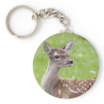 Red Deer Fawn Keyring Keychain