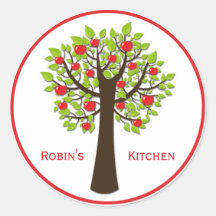 Red Delicious Apple Tree Kitchen Stickers