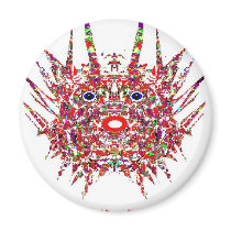 Red Demon Fish magnets