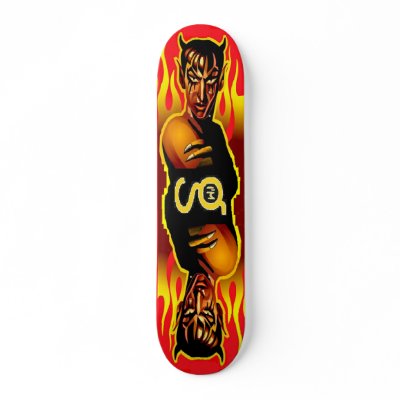 Red Demon Skateboard by ImGEEE