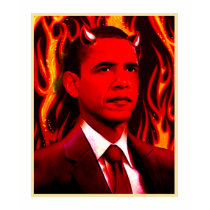 Red Devil Barack Obama t-shirts by spacedust Red Devil Barack Obama t-shirts