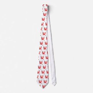 Red Devil Heart Tie tie