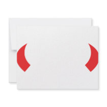 red devil horns icon invitations