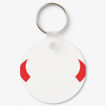 red devil horns icon keychains
