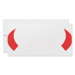 red devil horns icon photo cards