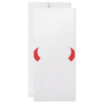 red devil horns icon rack cards