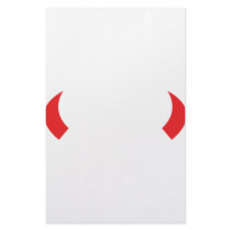 red devil horns icon stationery