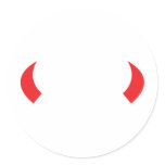 red devil horns icon stickers