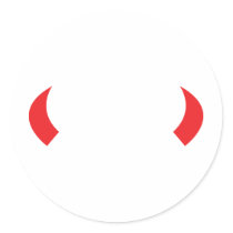 red devil horns icon stickers