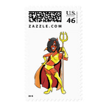 Red Devil Lady postage by alternateworlds Red Devil Lady postage