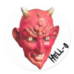 Red Devil Satan Demon Hell Horns stickers