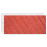 red diagonal pattern full color rack card