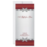 Red Diamond Business Gift Certificates Rack Card Design