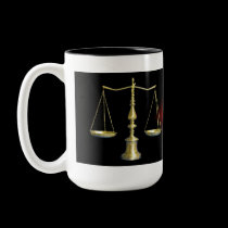 Red Diamond Legal Scales Mug