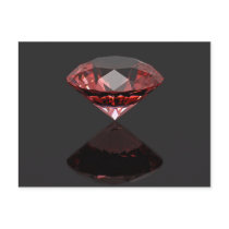 Red diamond ruby postcard