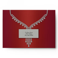 Red Diamonds Silver Name Plate Red Envelopes envelope