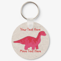 Red Dino Button keychains