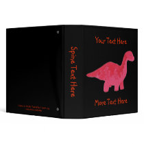 Red Dinosaur Binder by Customizables Red Dinosaur Binder