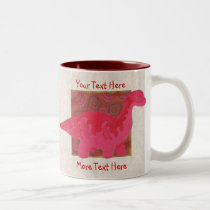 Red Dinosaur Mug
