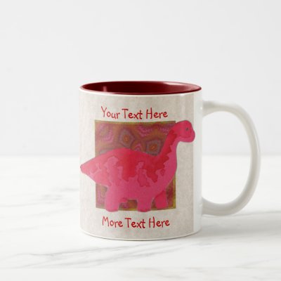 Red Dinosaur Mug by Customizables