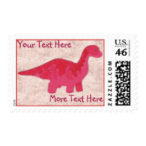 Red Dinosaur Postage