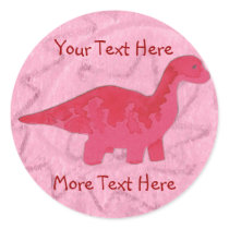 Red Dinosaur Stickers