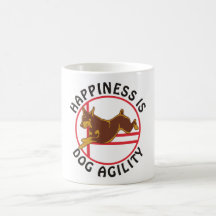 Red Doberman Agility Happiness Mug