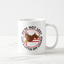 Red Doberman Agility Off Course Mugs
