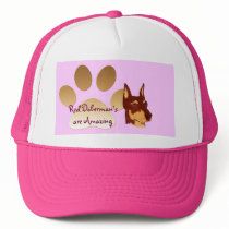 Red Doberman Pinschers are Amazing Mesh Hats