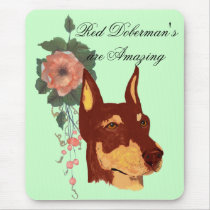 Red Doberman Pinschers are Amazing Mouse Pad