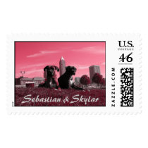 red dogs, Sebastian & Skylar postage