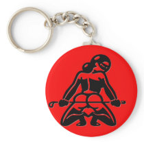 Red Dominatrix Key Chains