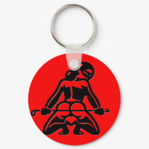 Red Dominatrix keychains