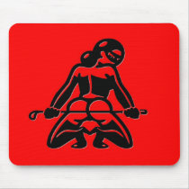 Red Dominatrix mousepads by markthaler Red Dominatrix mousepads