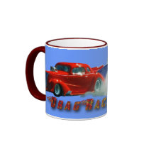 Red Door Slammer Drag-Racing Fan Coffee Mug