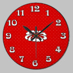 Red Dot Daisy Timekeeper wall clocks
