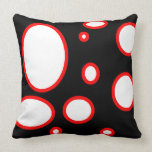 red dot white pillows