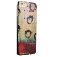 Red Dots & Circles Painterly iPhone 6 Plus Cover iPhone 6 Case