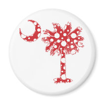 Red Dots Palmetto magnets
