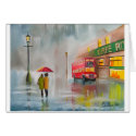 RED DOUBLE DECKER BUS card
