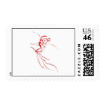 Red Downhill postage