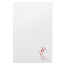 Red Downhill Personalized Stationery