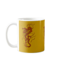 Red Dragon Asian Art Design Mug