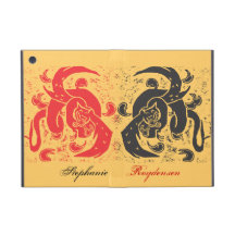 Red Dragon Black Dragon iPad Mini Cover