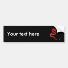 Red dragon bumper stickers